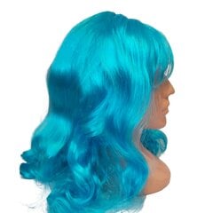 Karnavalinis ilgų plaukų perukas, mėlynas kaina ir informacija | Karnavaliniai kostiumai | pigu.lt