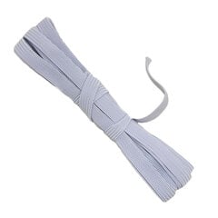 Вязаная эластичная лента (резинка) 8 мм, цвет белый, 10м цена и информация | Сушилки для белья и аксессуары | pigu.lt