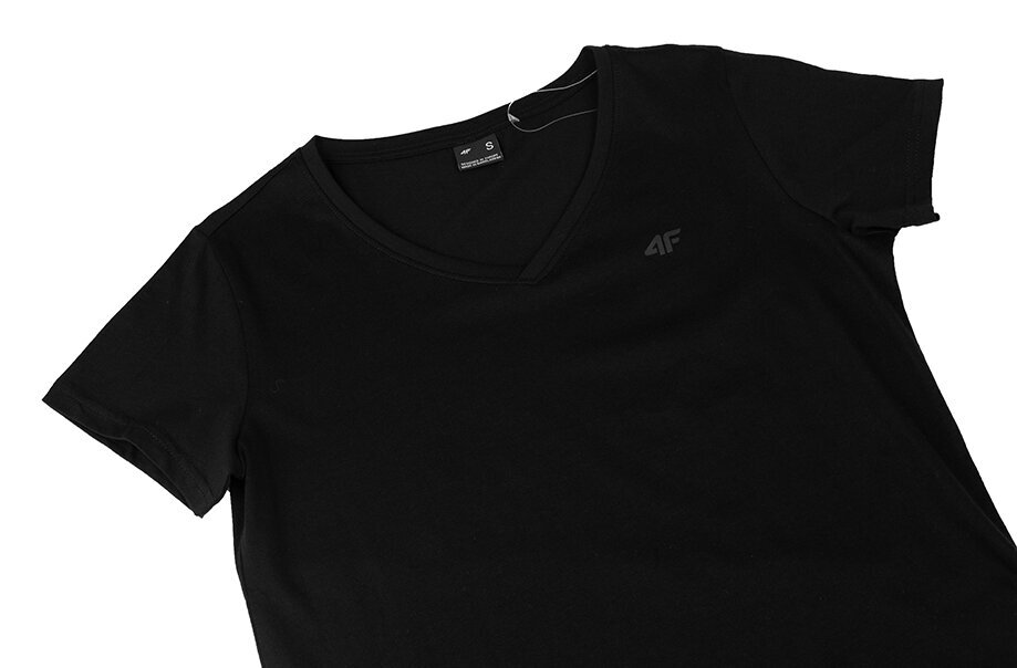Marškinėliai moterims 4F F0908 4FAW23TTSHF0908 20S, juodi kaina ir informacija | Marškinėliai moterims | pigu.lt