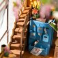 Mini namas 3D konstruktorius Robotime Garden House, 176 d. цена и информация | Konstruktoriai ir kaladėlės | pigu.lt