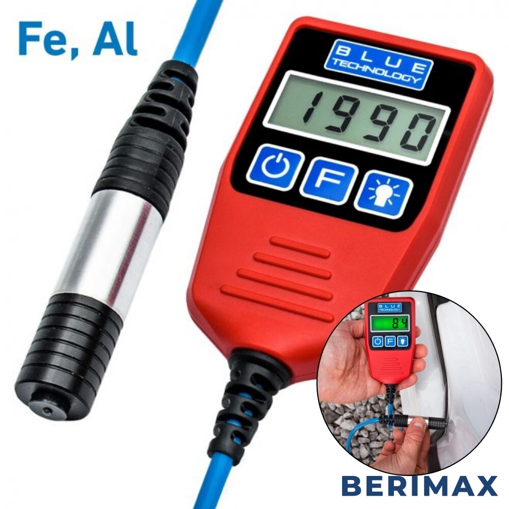 Dažų storio matuoklis BERIMAX P13-S-AL kaina ir informacija | Mechaniniai įrankiai | pigu.lt