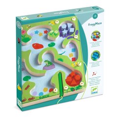 Развивающая деревянная игра - Лягушачий лабиринт, Djeco DJ01614 цена и информация | Развивающие игрушки | pigu.lt