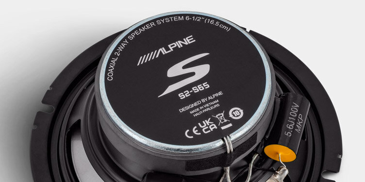 Alpine S2-S65, juodas kaina ir informacija | Automobiliniai garsiakalbiai | pigu.lt