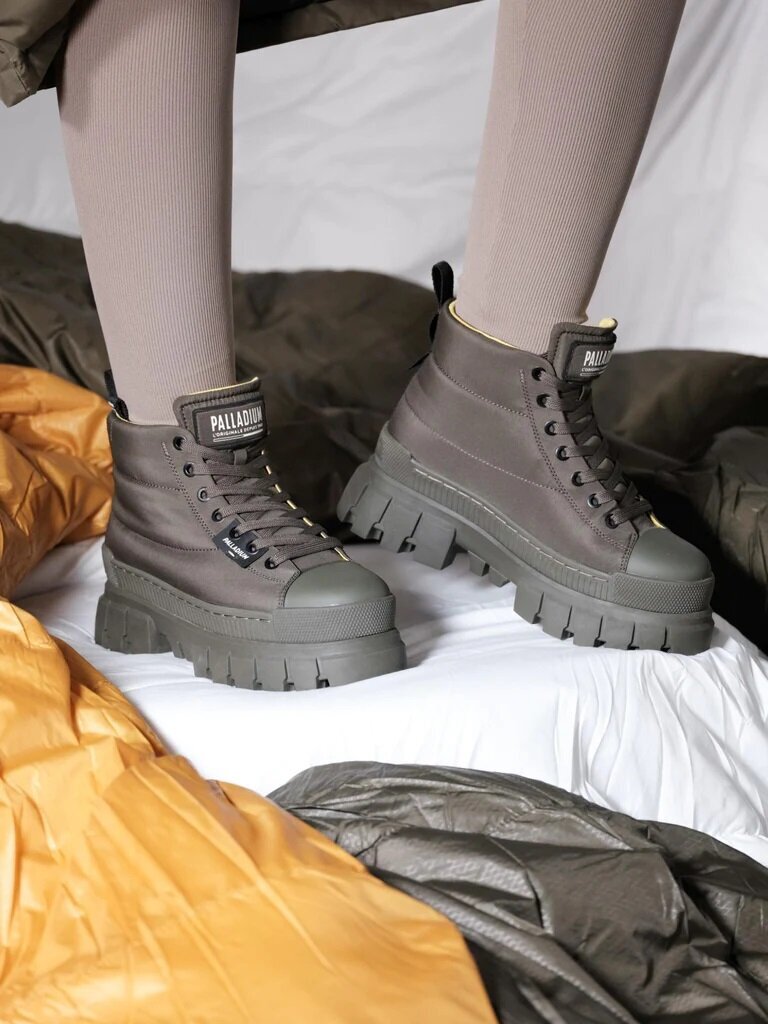 Palladium aulinukai moterims Revolt Boot Overcush, žali kaina ir informacija | Aulinukai, ilgaauliai batai moterims | pigu.lt