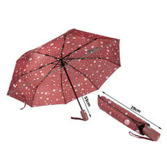 Moteriškas skėtis, 95 cm, ruda kaina ir informacija | Moteriški skėčiai | pigu.lt