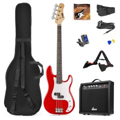 MAX GigKit Bass, красный цена и информация | Гитары | pigu.lt