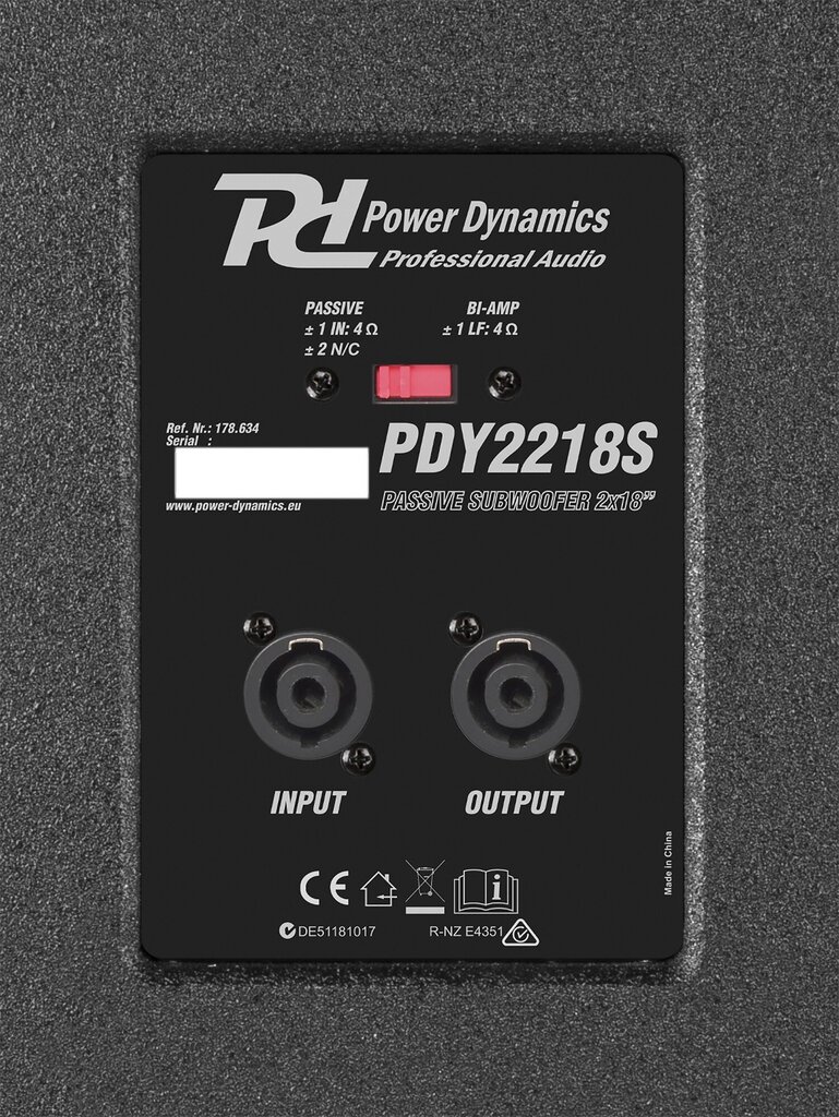 Power Dynamics PDY2218S kaina ir informacija | Garso kolonėlės | pigu.lt