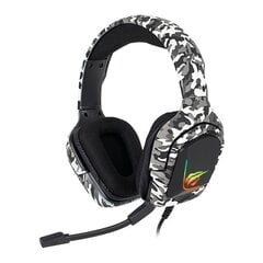 Gaming headphones Havit H653d Camouflage white цена и информация | Наушники | pigu.lt