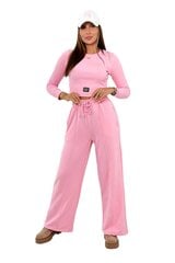 Повседневный костюм для женщин, розовый цена и информация | Женские костюмы | pigu.lt