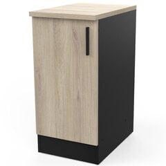 Кухонный шкафчик Aatrium Origan, 40x60x85 см, коричневый/черный цена и информация | Кухонные шкафчики | pigu.lt