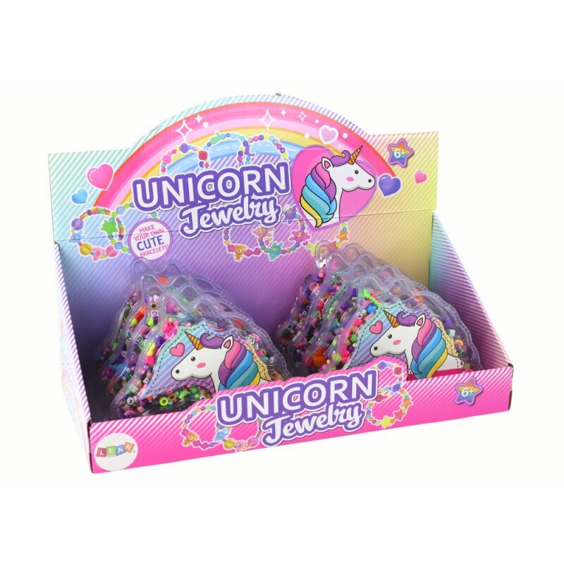 Apyrankių gaminimo rinkinys Lean Toys Unicorn Jewelry цена и информация | Žaislai mergaitėms | pigu.lt