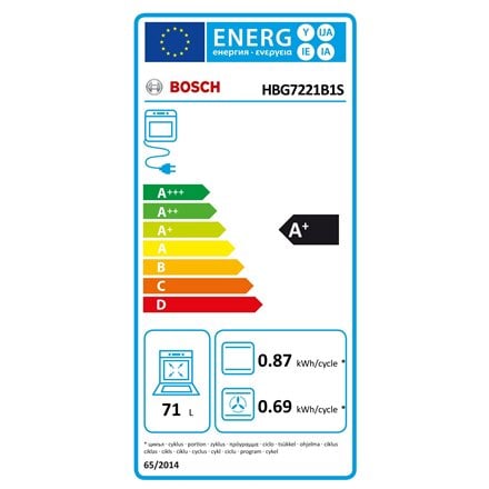 Bosch HBG7221B1S kaina ir informacija | Orkaitės | pigu.lt
