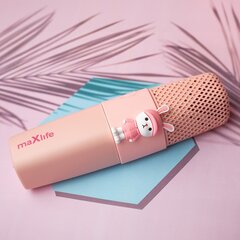 Maxlife Bluetooth mikrofonas su garsiakalbiu Animal MXBM-500 rožinė цена и информация | Аудиоколонки | pigu.lt