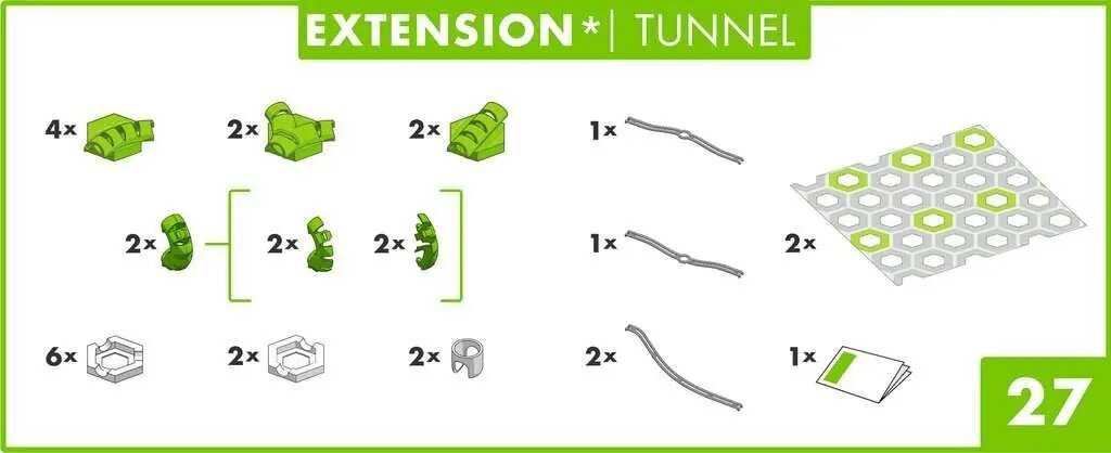 Knstruktoriaus papildymas Ravensburger Gravitrax Extansion Tunnel kaina ir informacija | Konstruktoriai ir kaladėlės | pigu.lt