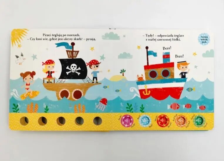 Przyjęcie u piratów! Akademia Mądrego Dziecka. Zabawy z dźwiękiem kaina ir informacija | Knygos mažiesiems | pigu.lt
