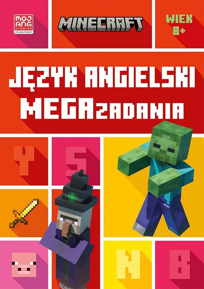 Minecraft. Język angielski. Megazadania 8+ цена и информация | Knygos vaikams | pigu.lt