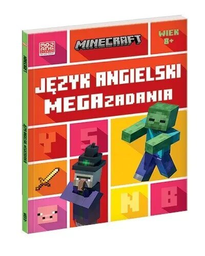 Minecraft. Język angielski. Megazadania 8+ цена и информация | Knygos vaikams | pigu.lt