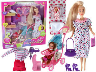 Nėščios lėlės Lucy rinkinys su priedais kaina ir informacija | Žaislai mergaitėms | pigu.lt
