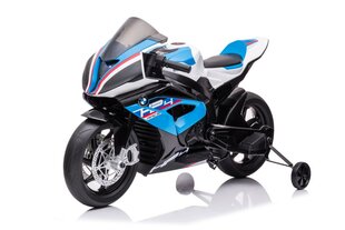 Vienvietis elektrinis motociklas vaikams BMW HP4 Race JT5001, mėlynas kaina ir informacija | Elektromobiliai vaikams | pigu.lt