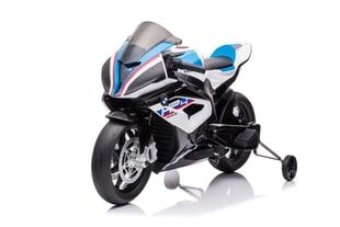 Vienvietis elektrinis motociklas vaikams BMW HP4 Race JT5001, baltas kaina ir informacija | Elektromobiliai vaikams | pigu.lt