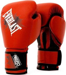 Bokso pirštinės vaikams Everlast, 8 oz, raudonos цена и информация | Боевые искусства | pigu.lt