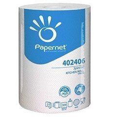 Рулонные бумажные полотенца Papernet Special, 2 листа, 60 м, целлюлоза, белая (1) 1803-702 цена и информация | Туалетная бумага, бумажные полотенца | pigu.lt