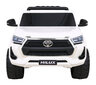 Vienvietis elektromobilis Toyota Hilux, baltas цена и информация | Elektromobiliai vaikams | pigu.lt