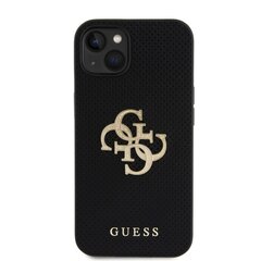 Guess PU Perforated 4G Glitter Metal Logo Case for iPhone 12|12 Pro Gold цена и информация | Чехлы для телефонов | pigu.lt