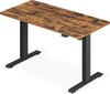 Elektrinis stalas su reguliuojamu aukščiu, Songmics LSD011B01, 120x60 cm, ruda/juoda цена и информация | Kompiuteriniai, rašomieji stalai | pigu.lt
