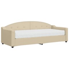 Sofa-lova vidaXL, 100x200 cm, smėlio цена и информация | Кровати | pigu.lt