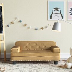 Vaikiška sofa vidaXL, ruda kaina ir informacija | Vaikiški sėdmaišiai, foteliai, pufai | pigu.lt