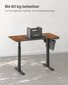 Elektrinis stalas su reguliuojamu aukščiu, Songmics LSD015X01, 120x60x72/120 cm, ruda/juoda kaina ir informacija | Kompiuteriniai, rašomieji stalai | pigu.lt