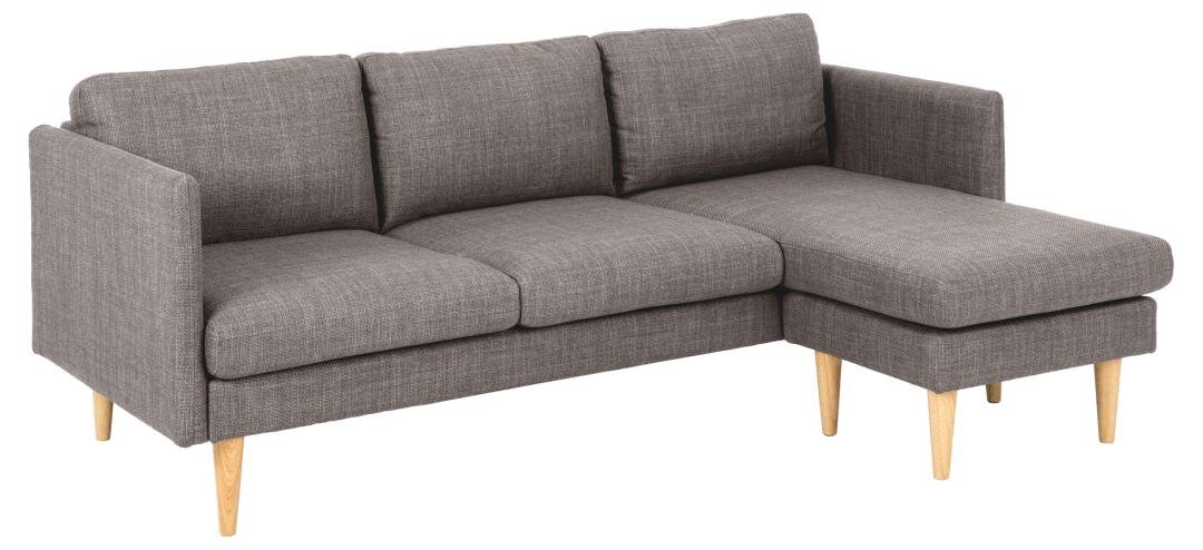 Kampinė sofa Milly, pilka цена и информация | Minkšti kampai | pigu.lt