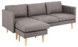 Kampinė sofa Milly, pilka цена и информация | Minkšti kampai | pigu.lt