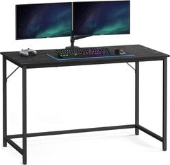 Kompiuterio stalas Vasagle LWD039B56, 60x120x75 cm, juoda kaina ir informacija | Kompiuteriniai, rašomieji stalai | pigu.lt