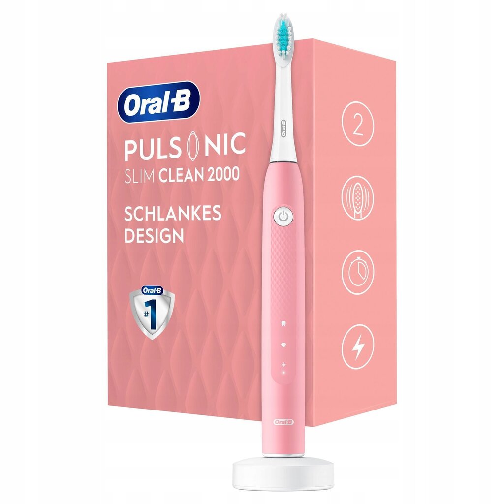 Oral-B Pulsonic Slim Clean 2000 цена и информация | Elektriniai dantų šepetėliai | pigu.lt