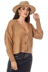 Megztinis moterims 26504, rudas kaina ir informacija | Megztiniai moterims | pigu.lt