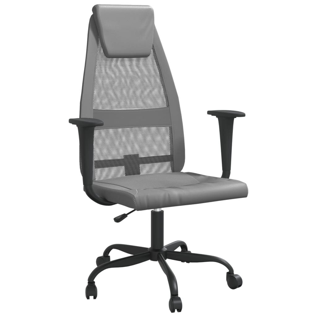 Biuro kėdė vidaXL, pilka kaina ir informacija | Biuro kėdės | pigu.lt