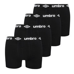 Мужские трусы-боксеры UMBRO 4 шт BM560 Черный хлопок Размер цена и информация | Трусы | pigu.lt