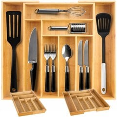 Stalo įrankių dėklas, rudas kaina ir informacija | Stalo įrankiai | pigu.lt