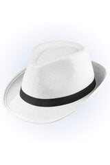 Gangsterio skrybėlė, balta kaina ir informacija | Karnavaliniai kostiumai | pigu.lt