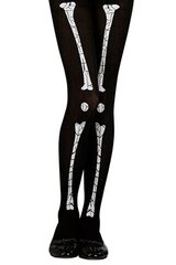 Vaikiškos pėdkelnės Skeletas, juodos kaina ir informacija | Karnavaliniai kostiumai | pigu.lt