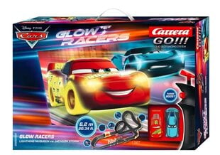 Автомобильная трасса Cars Glow Racers 6,2 м цена и информация | Игрушки для мальчиков | pigu.lt