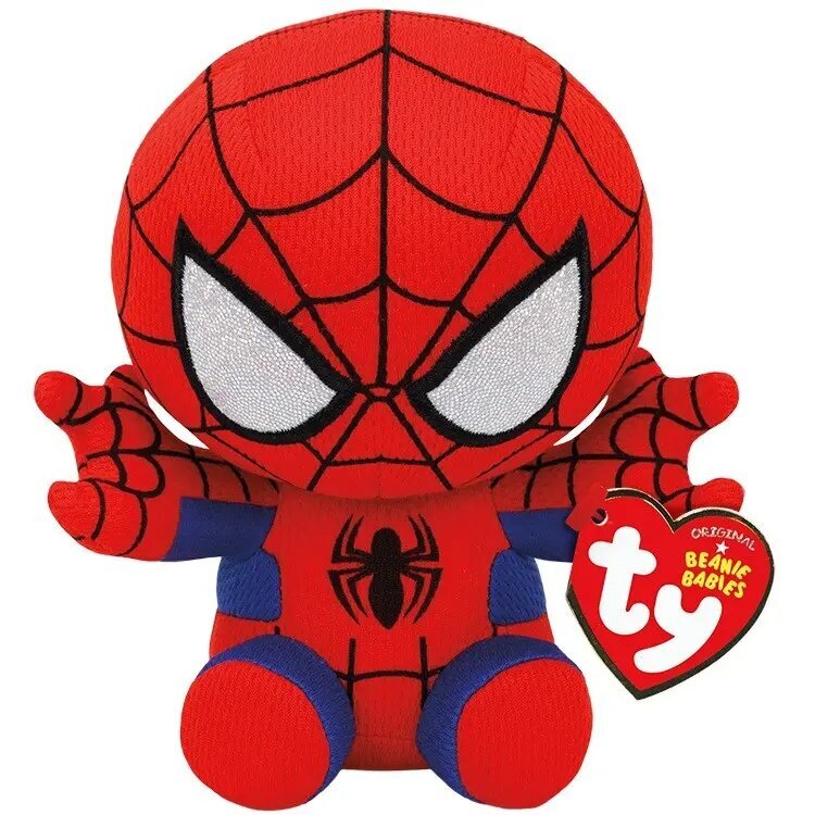 Minkštas žaislas Ty Marvel Spider Man (Žmogus voras), 15 cm kaina ir informacija | Minkšti (pliušiniai) žaislai | pigu.lt