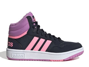 Hoops mid 3.0 k adidas core for children's black gw6902 GW6902 цена и информация | Детская спортивная обувь | pigu.lt