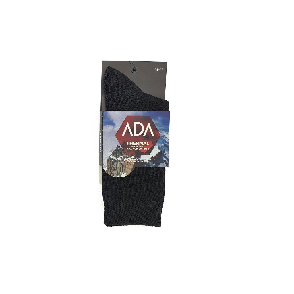Termo kojinės unisex Ada 444001/644001, juodos, 2 poros kaina ir informacija | Moteriškos kojinės | pigu.lt