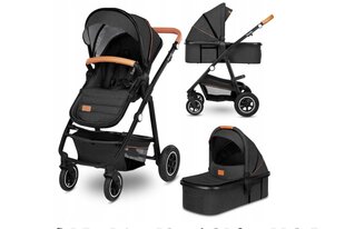 Prekė su pažeidimu.Universalus vežimėlis Lionelo Amber 2in1, Grey graphite kaina ir informacija | Prekės su pažeidimu | pigu.lt