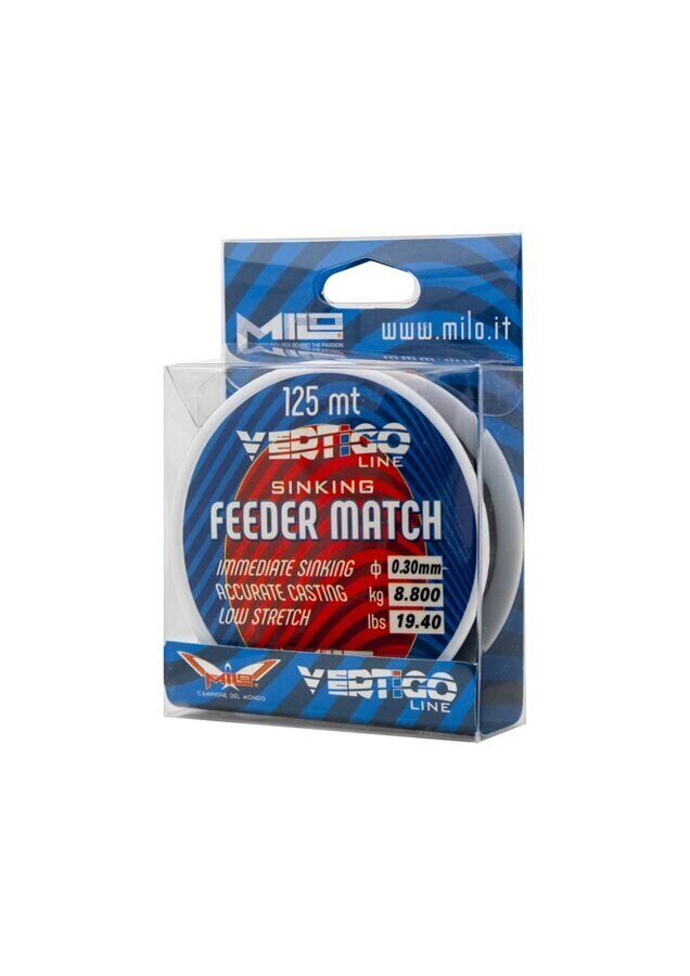 Žvejybos valas Milo Vertigo Feeder Match, 125 m, 0.20 mm kaina ir informacija | Valai | pigu.lt