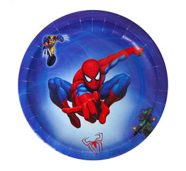 Комплект одноразовой посуды на день рождения «Человек-паук» (Spiderman), 72 шт. цена и информация | Праздничная одноразовая посуда | pigu.lt