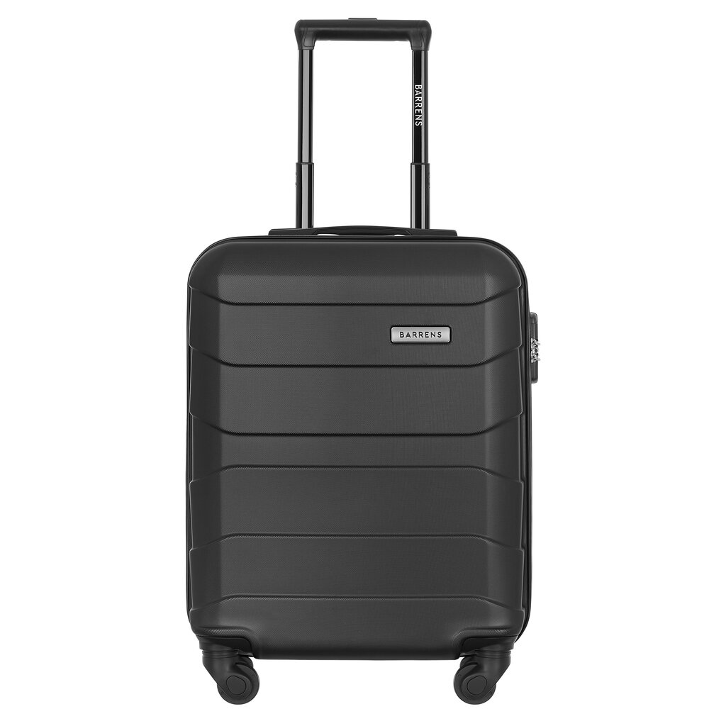 Mažas lagaminas Barrens, S, juodas, 34L kaina ir informacija | Lagaminai, kelioniniai krepšiai | pigu.lt